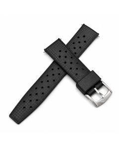 Silicone Watch Replacement Band Compatible with Omega x Swatch MoonSwatch 20mm, Black