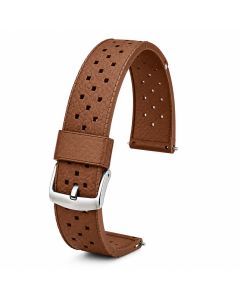 Silicone Watch Replacement Band Compatible with Omega x Swatch MoonSwatch 20mm, Brown