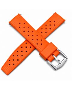 Silicone Watch Replacement Band Compatible with Omega x Swatch MoonSwatch 20mm, Orange