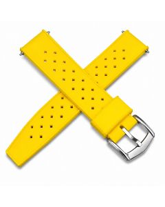 Silicone Watch Replacement Band Compatible with Omega x Swatch MoonSwatch 20mm, Yellow
